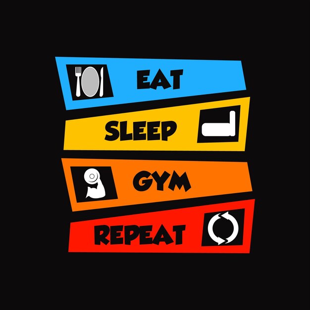 Diseño de camiseta de gimnasio
