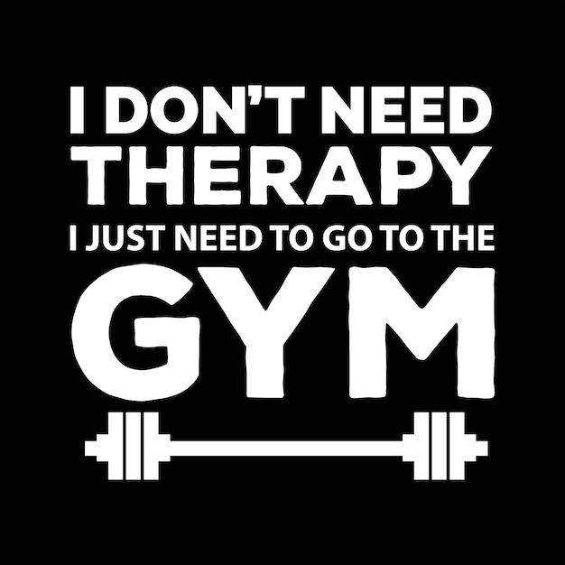 Diseño de camiseta de gimnasio