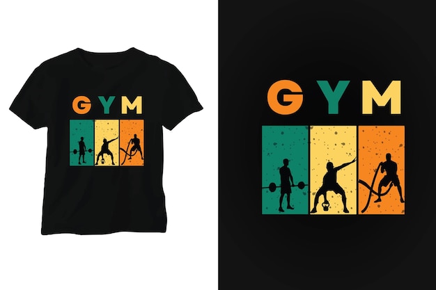 Diseño de camiseta para gimnasio