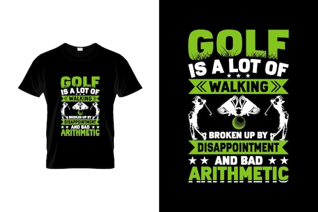 Diseño de camiseta de golf o diseño de póster de golf o ilustración de golf