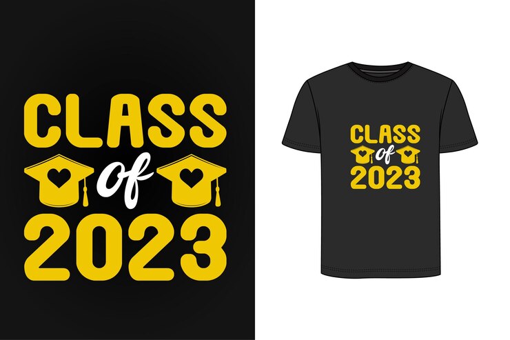 Vector diseño de camiseta de graduación.