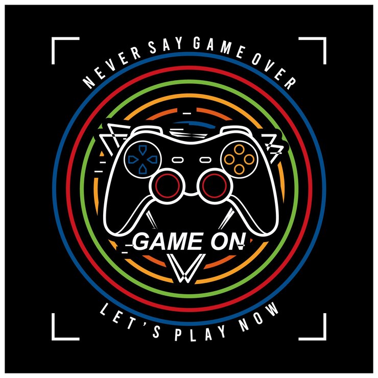 Vector diseño de camiseta gráfica de joystick gamepad