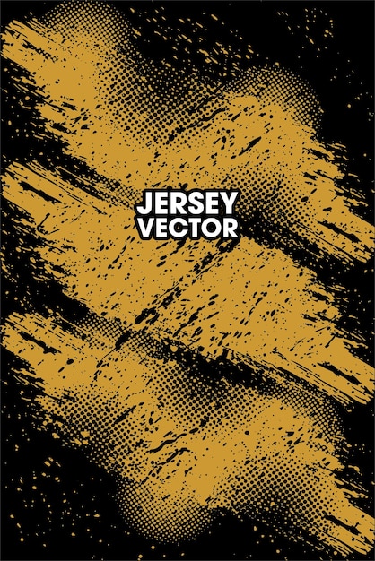 diseño de camiseta grunge dorado y de medio tono