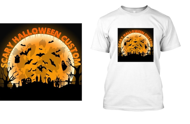 Diseño de camiseta de Halloween para el día de Halloween diseño de camisetta de Halloween de modaHappy Halloween t shirtH