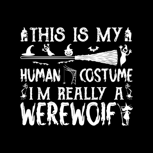 Diseño de camiseta de Halloween, gráfico vectorial, Vector Premium