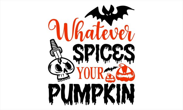 Diseño de camiseta de Halloween Ilustración de letras a mano para su diseño Caligrafía moderna Archivos Svg