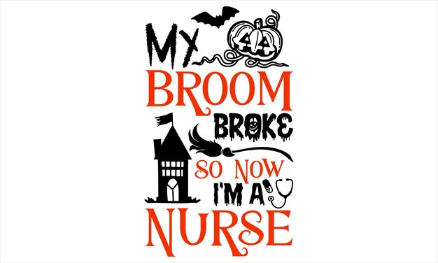 Diseño de camiseta de Halloween Ilustración de letras a mano para su diseño Caligrafía moderna