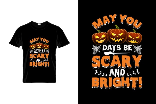 Diseño de camiseta de Halloween o diseño de póster de Halloween o diseño de camiseta de Halloween