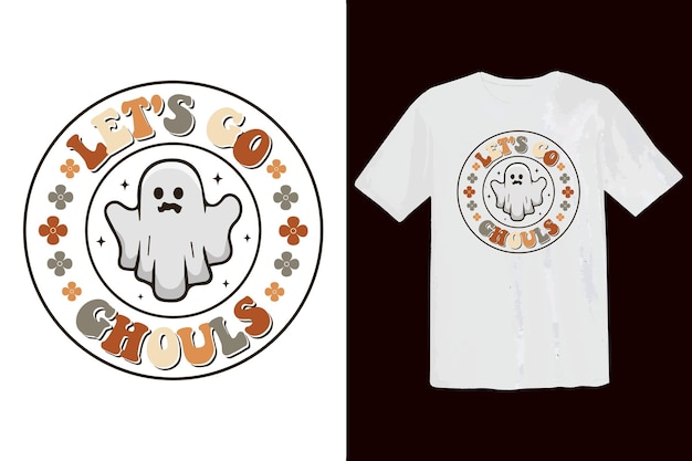 El diseño de la camiseta de Halloween svg espeluznante