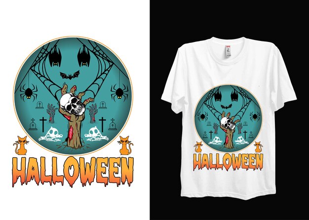 Diseño de camiseta de Halloween