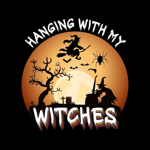 Diseño de camiseta de halloween.