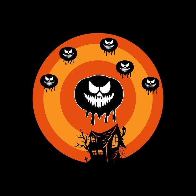 diseño de camiseta de halloween