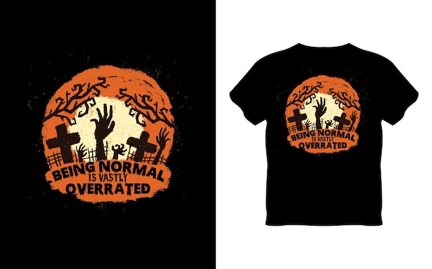 Diseño de camiseta de Halloween