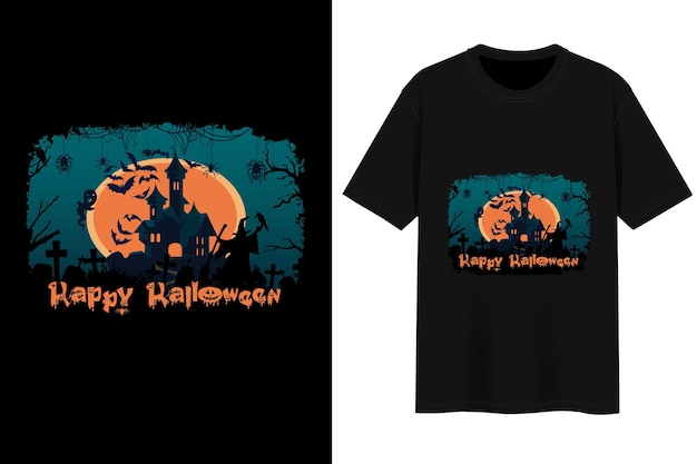 Diseño de camiseta de Halloween.