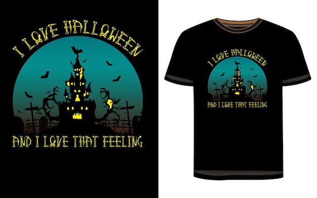 diseño de camiseta de halloween