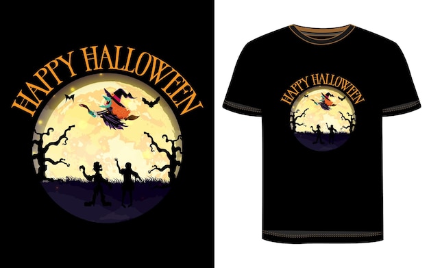 diseño de camiseta de halloween