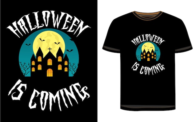 Vector diseño de camiseta de halloween