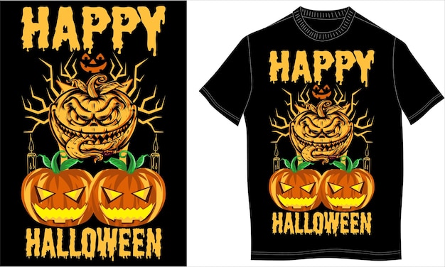 Diseño de camiseta de halloween