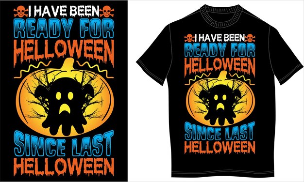 Vector diseño de camiseta de halloween