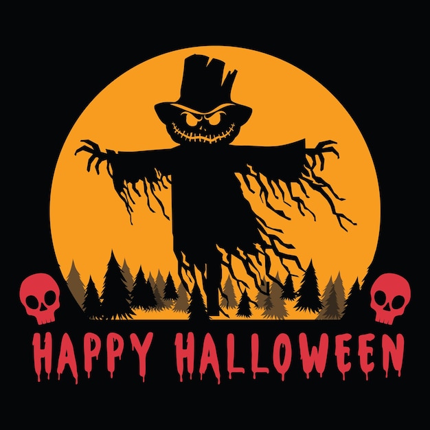 diseño de camiseta de halloween