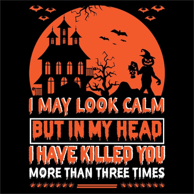 Diseño de camiseta de Halloween