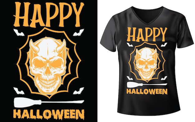 Diseño de camiseta de Halloween