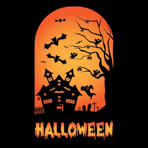 Diseño de camiseta de halloween