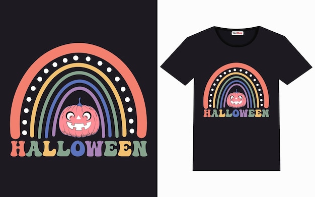 Diseño de camiseta de halloween.