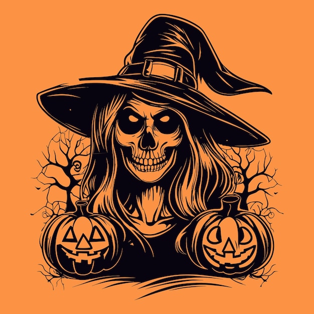 diseño de camiseta de halloween