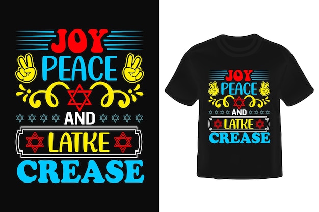 Diseño de camiseta de Hanukkah