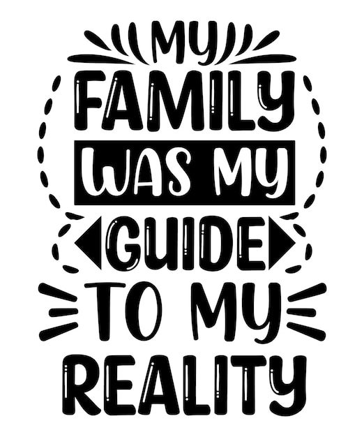 Vector diseño de camiseta happy family quotes