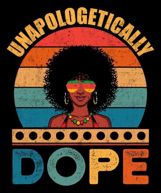 Un diseño de camiseta de historia negra sin disculpas
