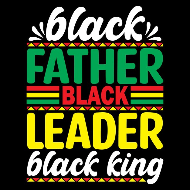 Diseño de camiseta de historia negra.