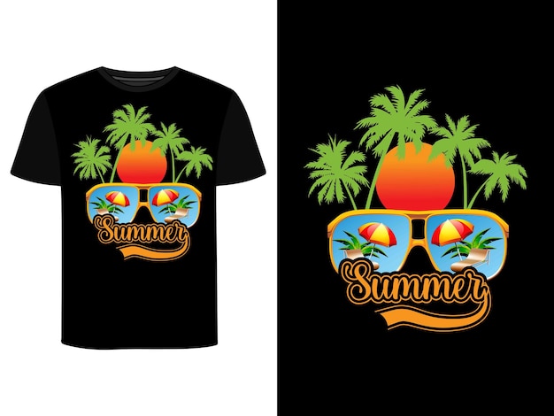Diseño de camiseta de horario de verano.
