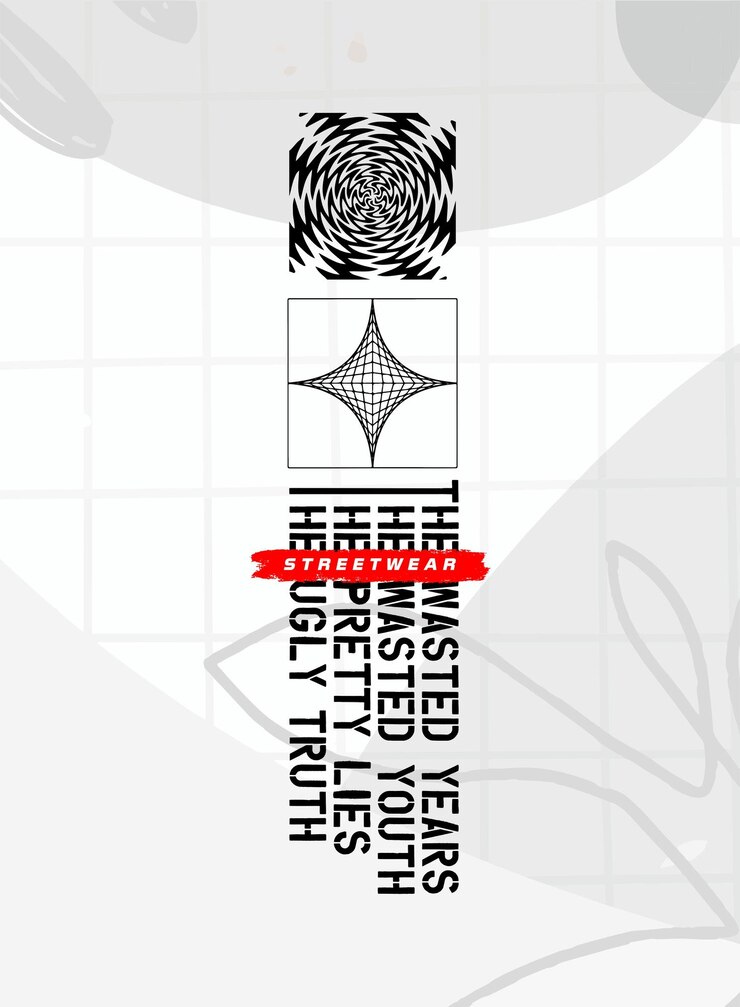 Vector diseño de camiseta icónica de streetwear