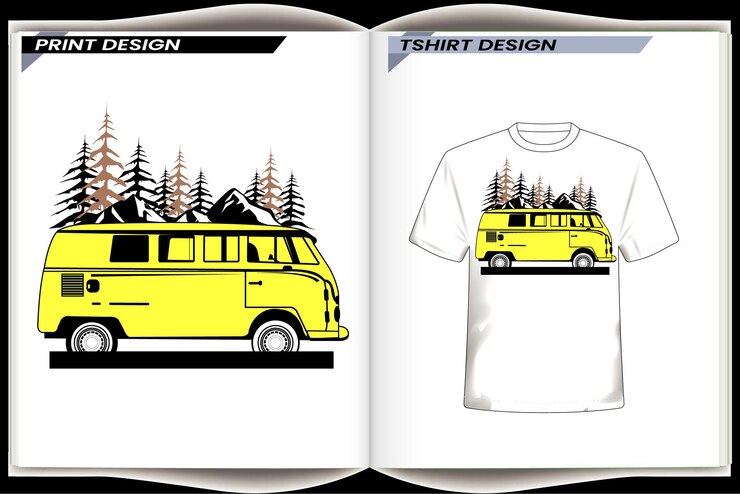 Vector diseño de camiseta de la ilustración de un automóvil deportivo moderno