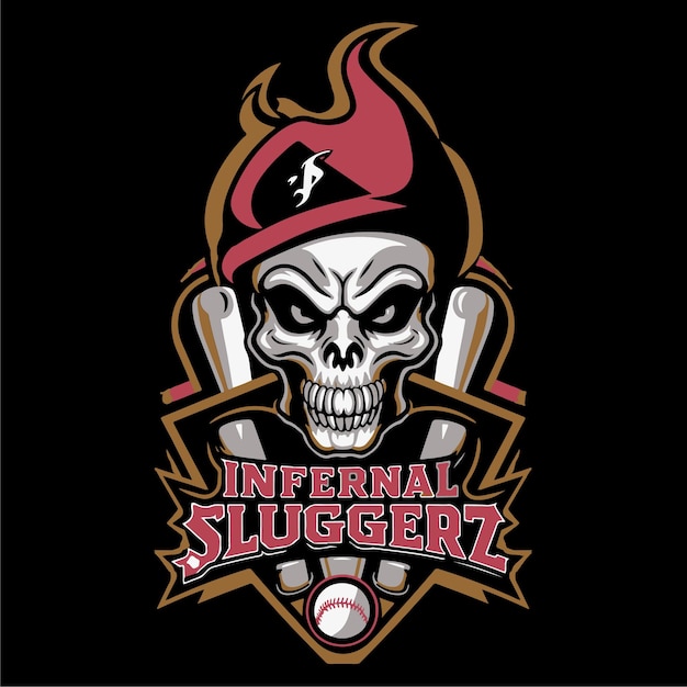 El diseño de la camiseta Infernal Sluggerz Victor