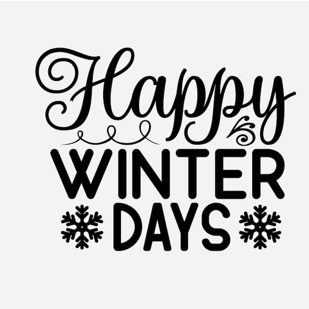 Diseño de camiseta de invierno svg