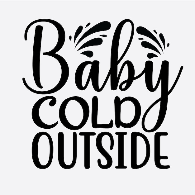 Diseño de camiseta de invierno svg