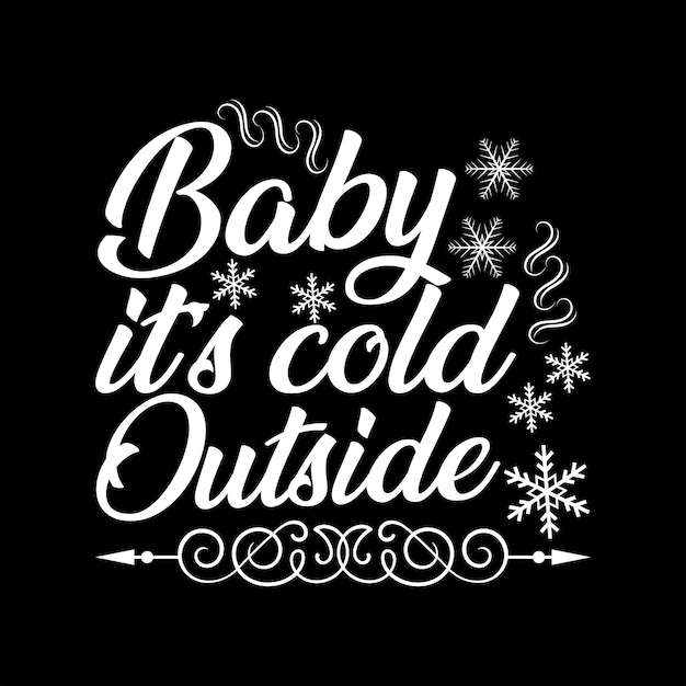 Diseño de camiseta de invierno