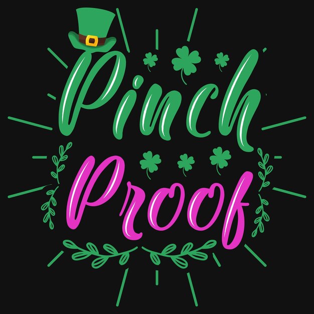 Diseño de camiseta irlandesa a prueba de pellizcos