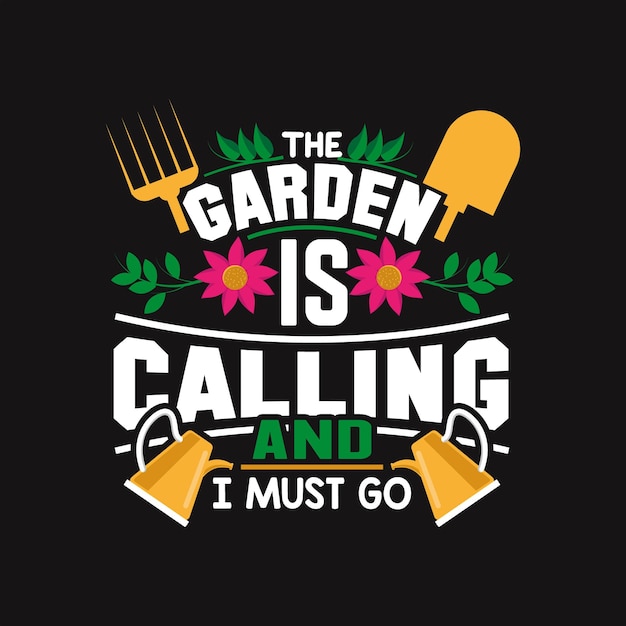 Diseño de camiseta de jardinería