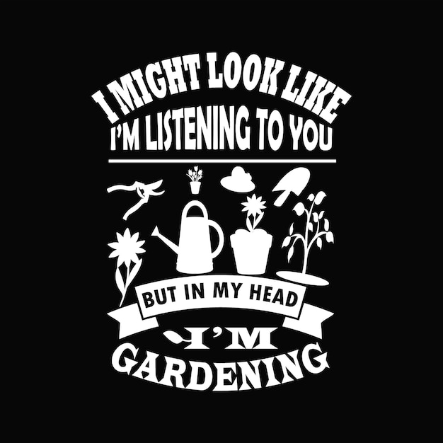 Diseño de camiseta de jardinería