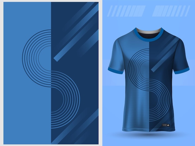 Diseño de camiseta de jersey de patrón abstracto