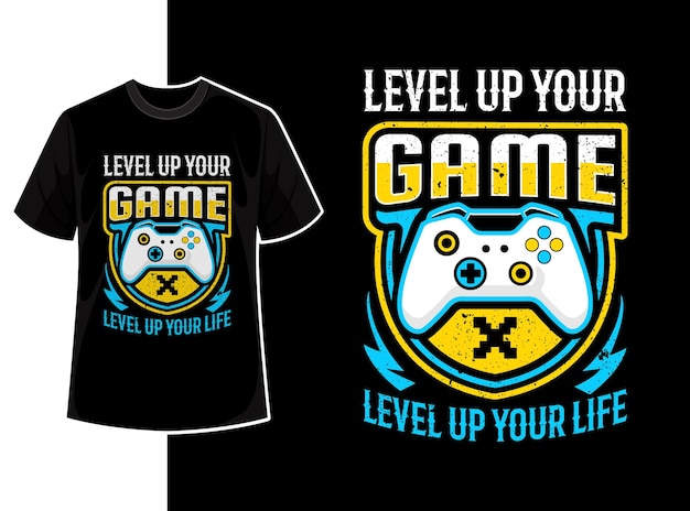 Diseño de camiseta de juego de tipografía de citas en vector