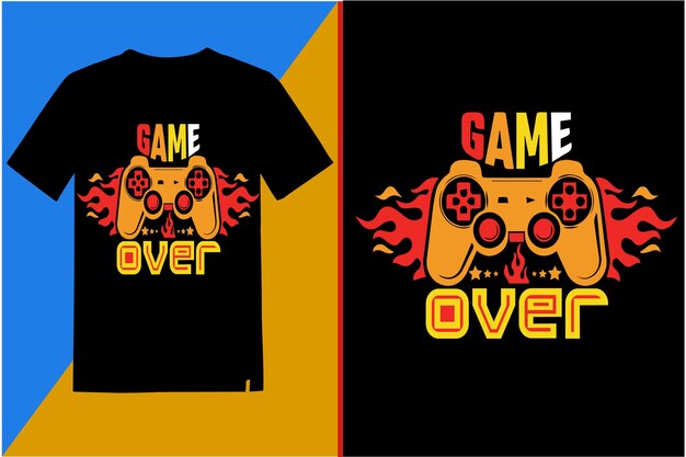 Diseño de camiseta de juego