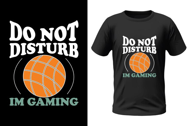 Diseño de camiseta de juegos.