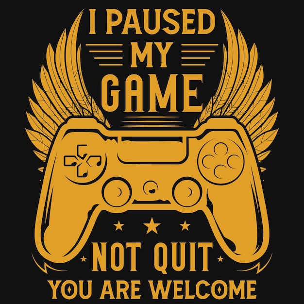 Diseño de camiseta de juegos.