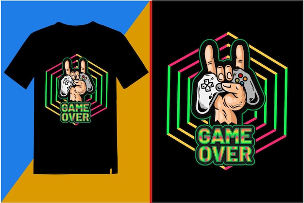 diseño de camiseta de juegos