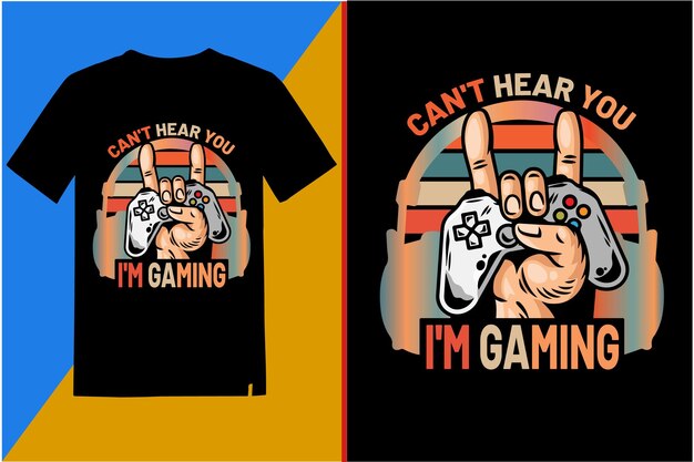 diseño de camiseta de juegos